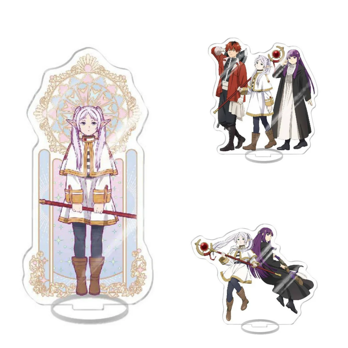 Hot Anime Frieren at the Funeral  Acrylic Stand Model Figure Cosplay Plate Holder Topper Fans Christmas Desk Decor Plate Gift