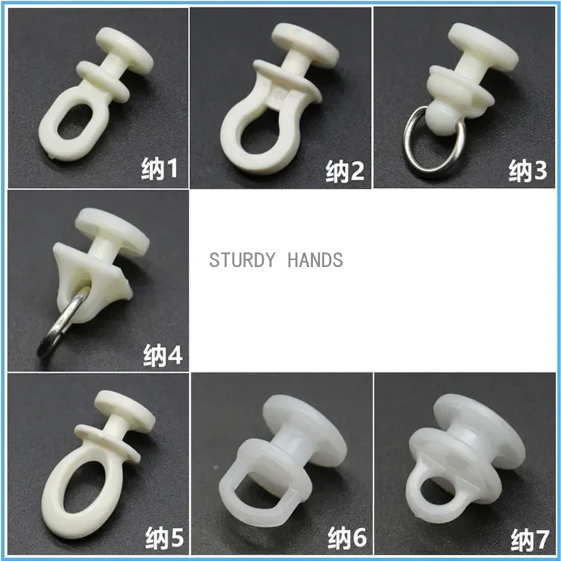 30pcs Curtain Hooks Curtain Track Pulley Nano Wheel Bathroom Door Curtains Sliding Roller Home Curtain Rod Hardware Accessories