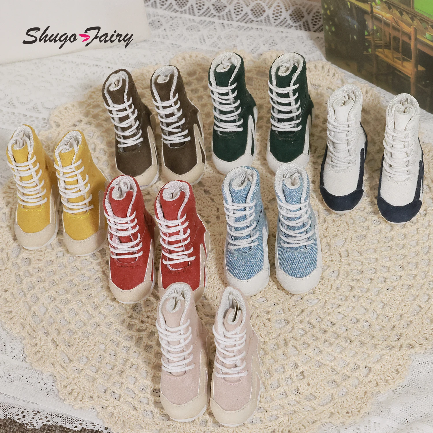 

Обувь для шарнирных кукол BJD 1/4 Shugafairy: замшевые высокие кроссовки Luts WX4-419, модные спортивные туфли, аксессуары для обуви