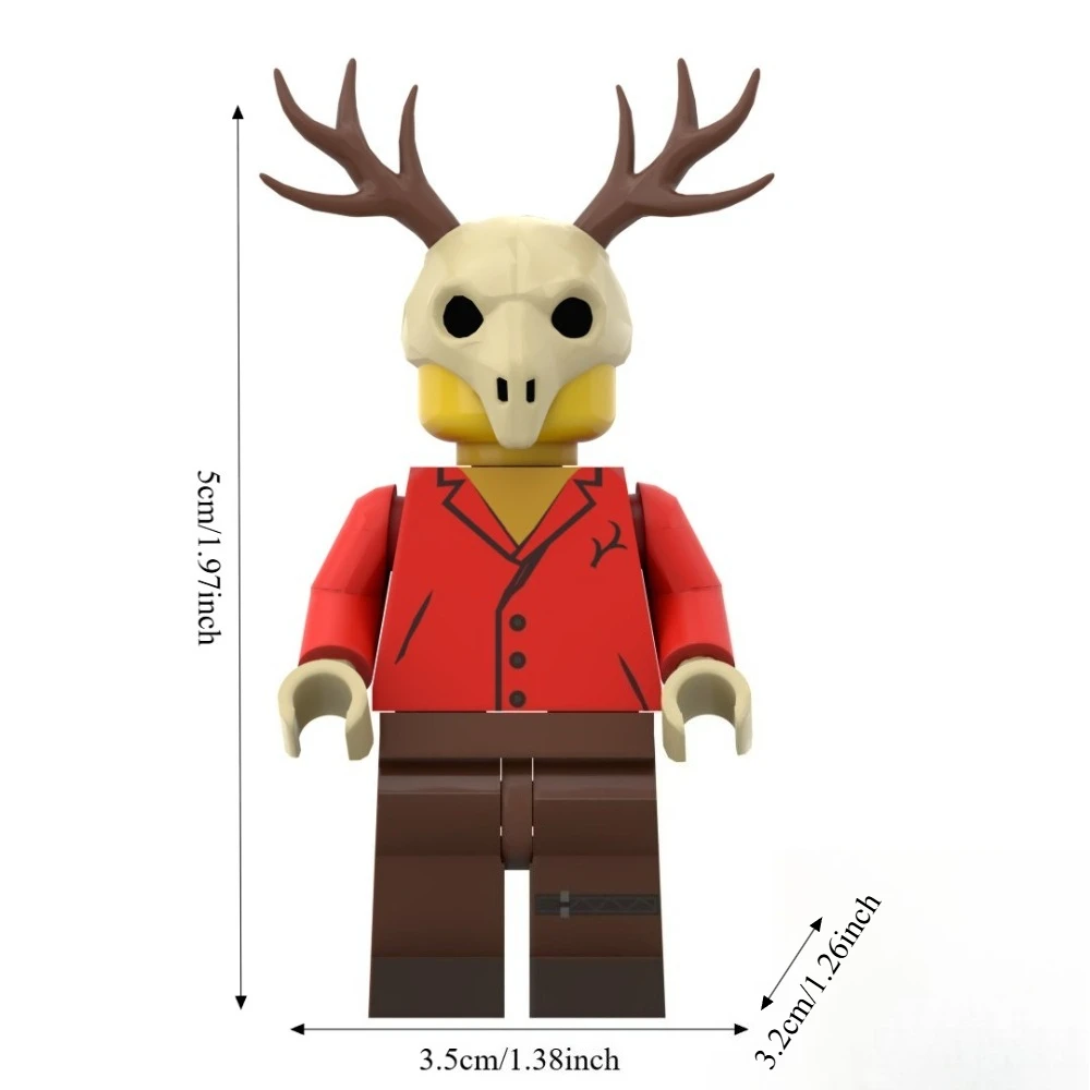 Vendita calda 99 notti nella foresta Building Blocks Il cervo horror Gufo Blocchi di capra per ragazze ragazzi Giocattoli Natale Regali Per bambini