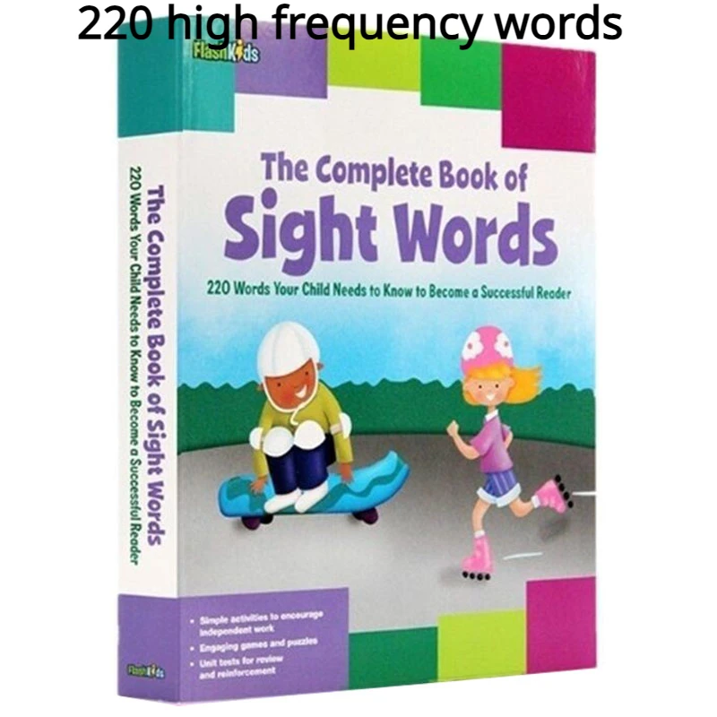 

The New Version of Sight Words 220 Common High-frequency Vocabulary Children Learn English Word Book English Textbook