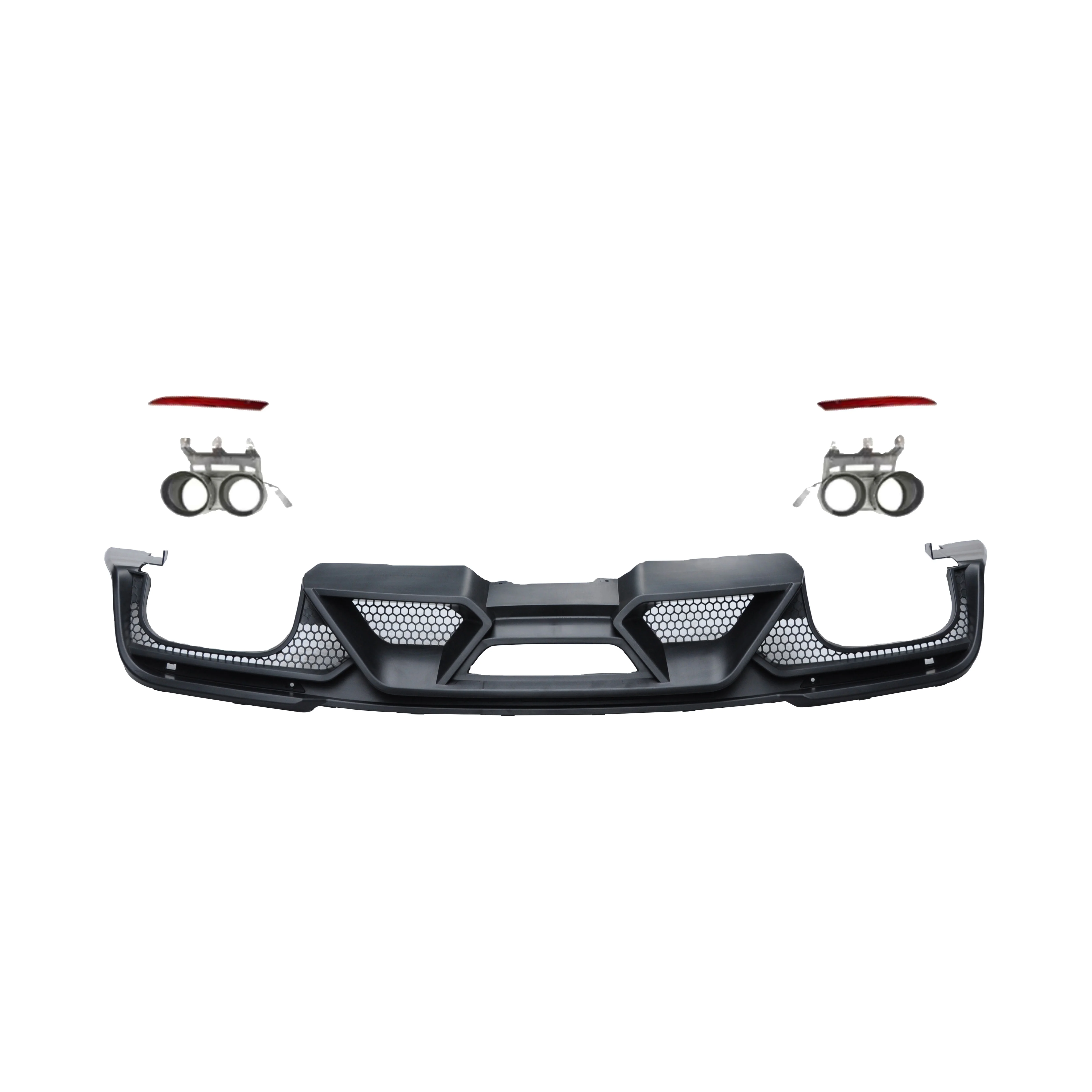 

Auto Modify Body Kits Rear Lip Diffuser With Tail Throat Rear Bumper Assy Car Bumpers For Mustang 18-20 GT500