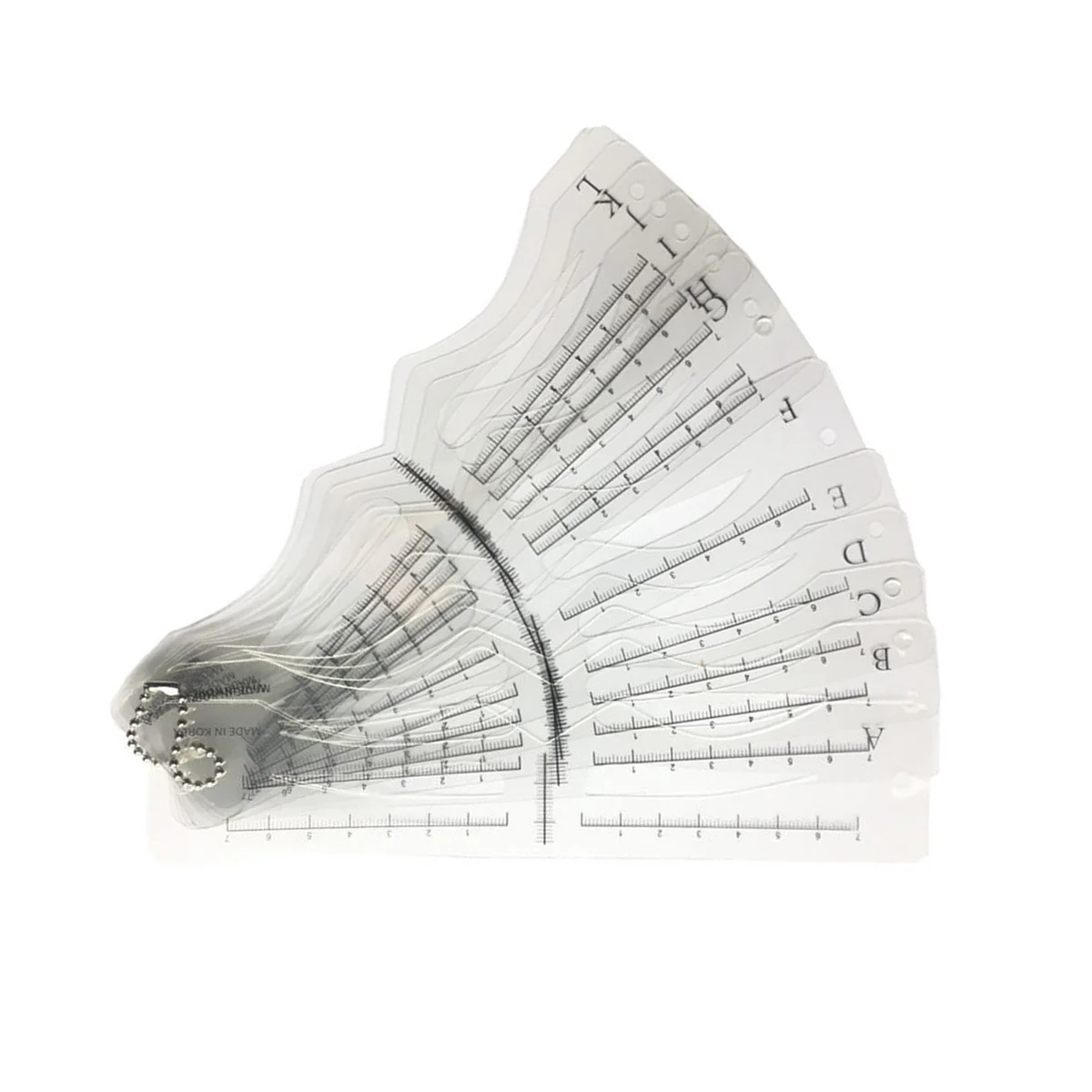 12 個の眉毛ステンシル整形テンプレート再利用可能な美容メイクツール完璧な DIY 眉毛シェイパー自然な