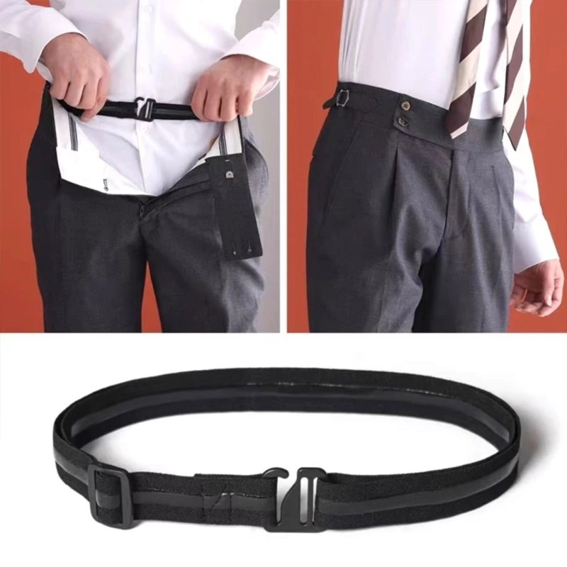 

Hook Fastener Shirt Fixing Belt for Business Suit Casual Wear Invisible Belt Lazy Shirt Bands Easy Wear Pants Waiststrap