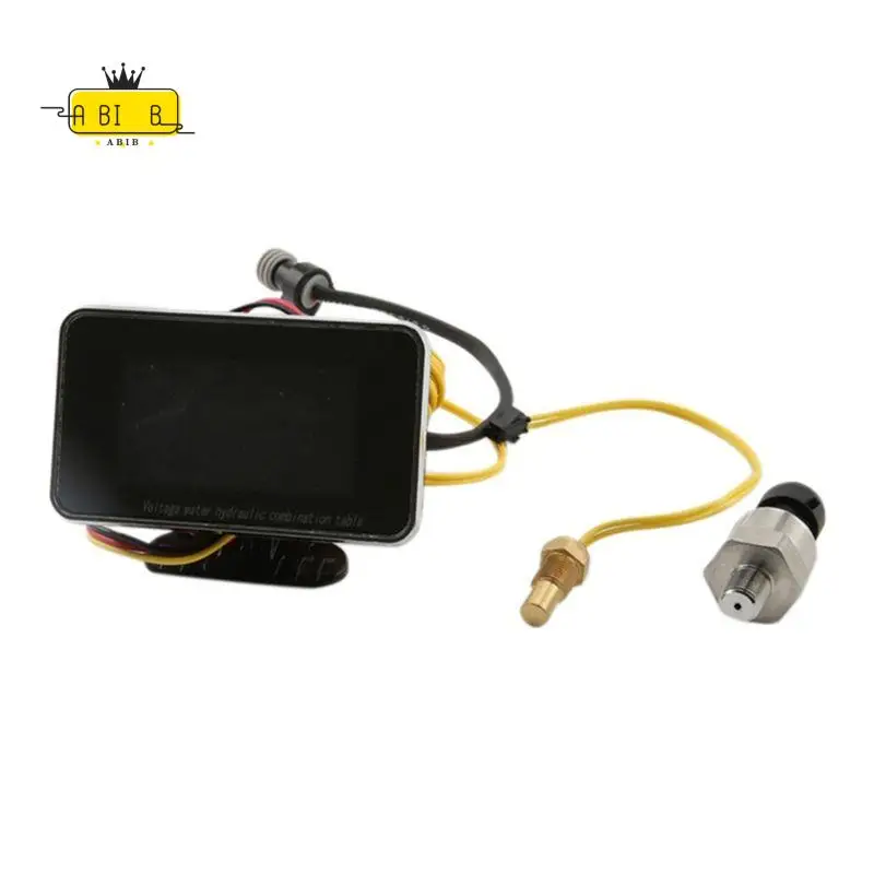 ABIB -3 In1 LCD Car Digital Gauge Voltmeter/Oil Pressure/Water Temp 12-24V Universal
