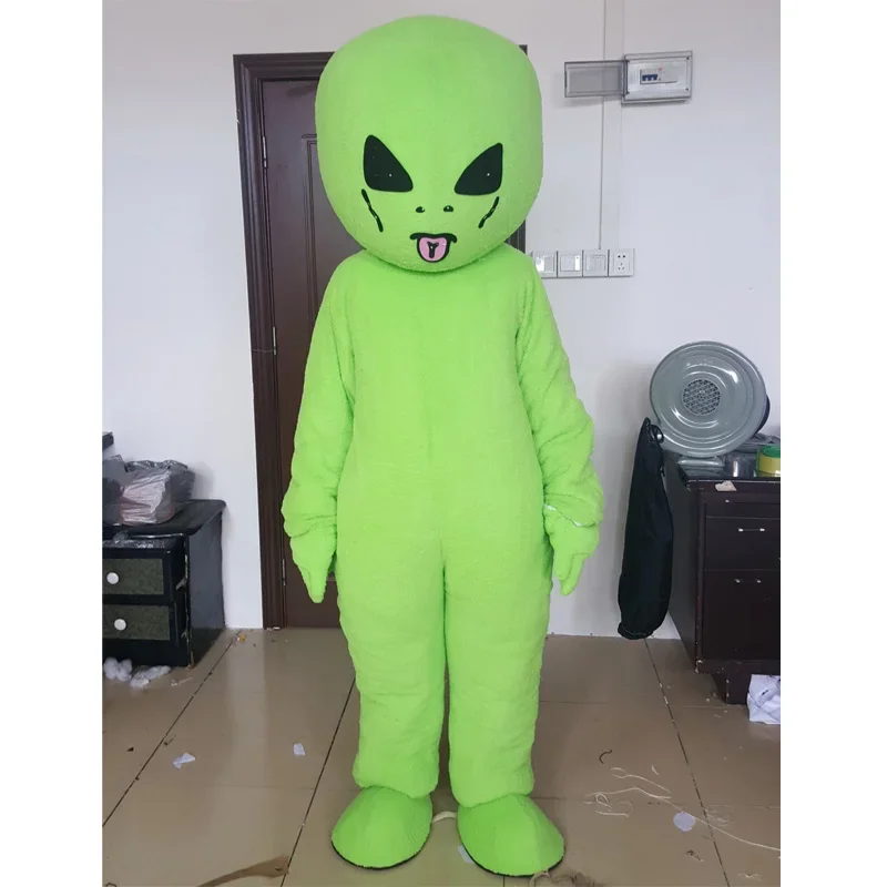 adult size green ET alien mascot costume