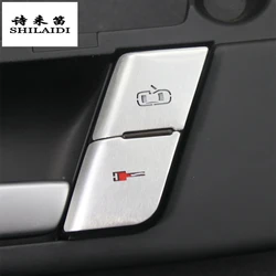 For Audi A4 B6 B7 2002-2008 Car Styling Door Lock Switch Cental Locking Button Interior Armrest Handle Cover repair Sticker Trim