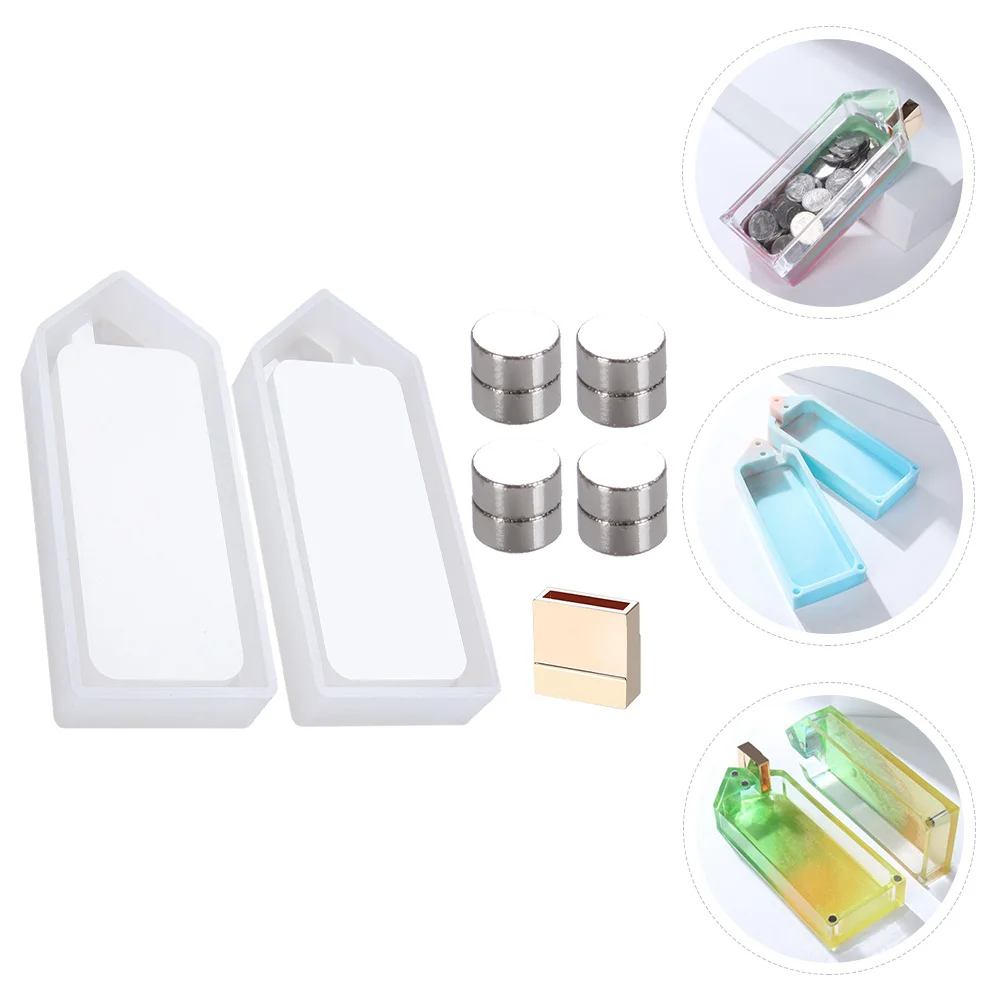 

1Set DIY Money Bank Mold Silicone Mould Non-Toxic Flexible Epoxy Resin Craft Storage Bank Mold Water Drop Pendant Mould