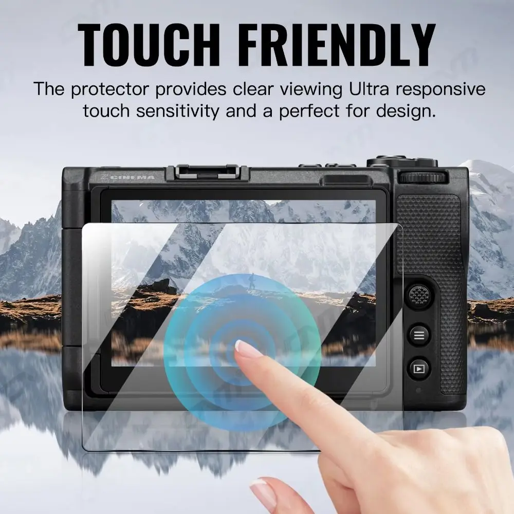 HD Cameras Tempered Glass Anti-scratch Anti-fingerprint Screen Protector Film Transparent Cameras Screen Protector for Nikon ZR