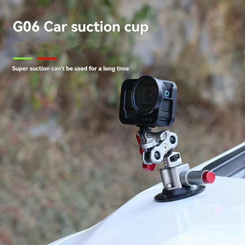 3 Inch Car Photography Suction Cup First-Person Perspective Car Mount Suitable for Accessories Black-AT35