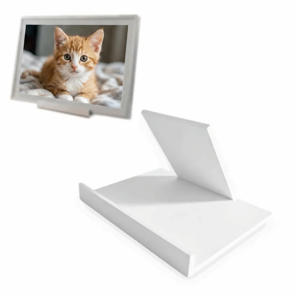 Non-Slip Base Desktop Stand Tool-Free Setup Sturdy Display Stand Bracket Widened Base Space-Saving Stable Base Stand Home Office