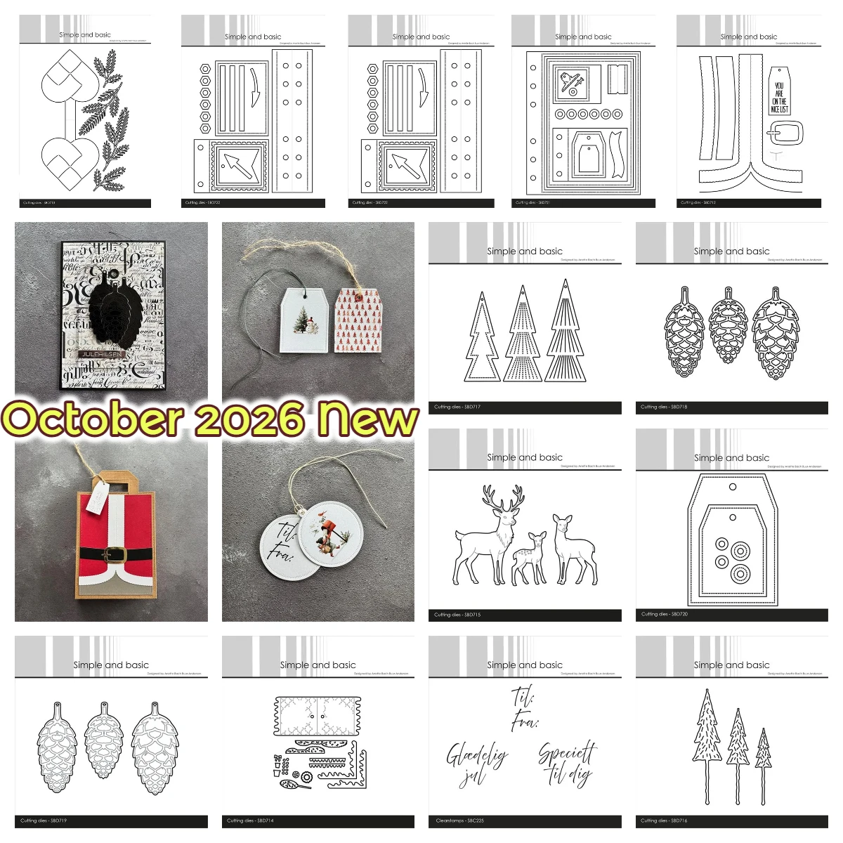Simple and Basic Christmas Heart Gift Tags Metal Cutting Dies October 2026 New for DIY Scrapbook Decorative Greet Card Handmade