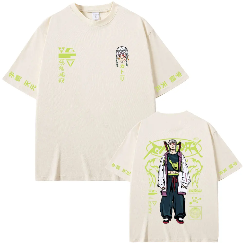

Anime Demon Slayer Uzui Tengen T-shirt Funny Muscle Rat Graphic T Shirts Men Women Fashion Manga Cosplay Oversized Short Sleeve
