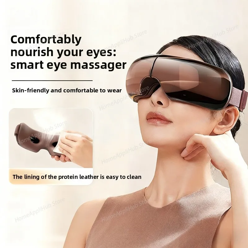 Eye Massage Glasses Hot Compress Eye Care Air Pressure Instrument Vibrator Heating Bluetooth Music Device Heated Eye Mask