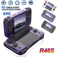 R46S Game Console 4.0-inch IPS Screen 64G Classic Retro Video Gaming Consoles Open Source Portable Handheld Video Game Player