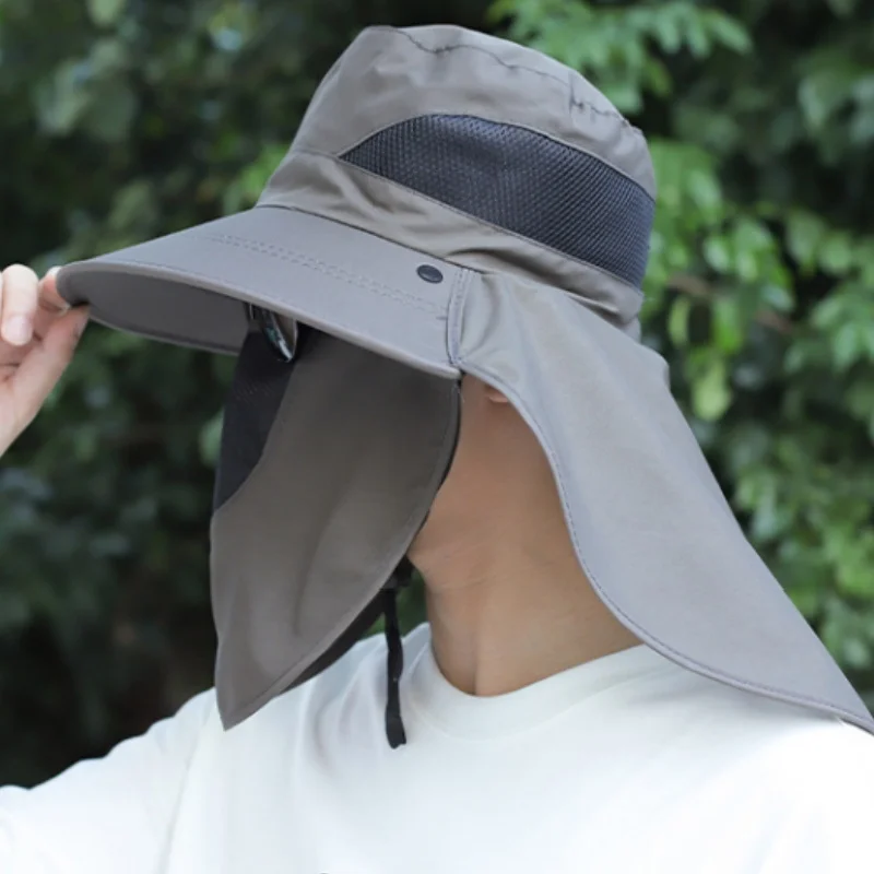 UV Protection Bucket Hat - Summer Fishing Cap With Neck Flap For Men Women Outdoor Hiking Camping Sun Shield