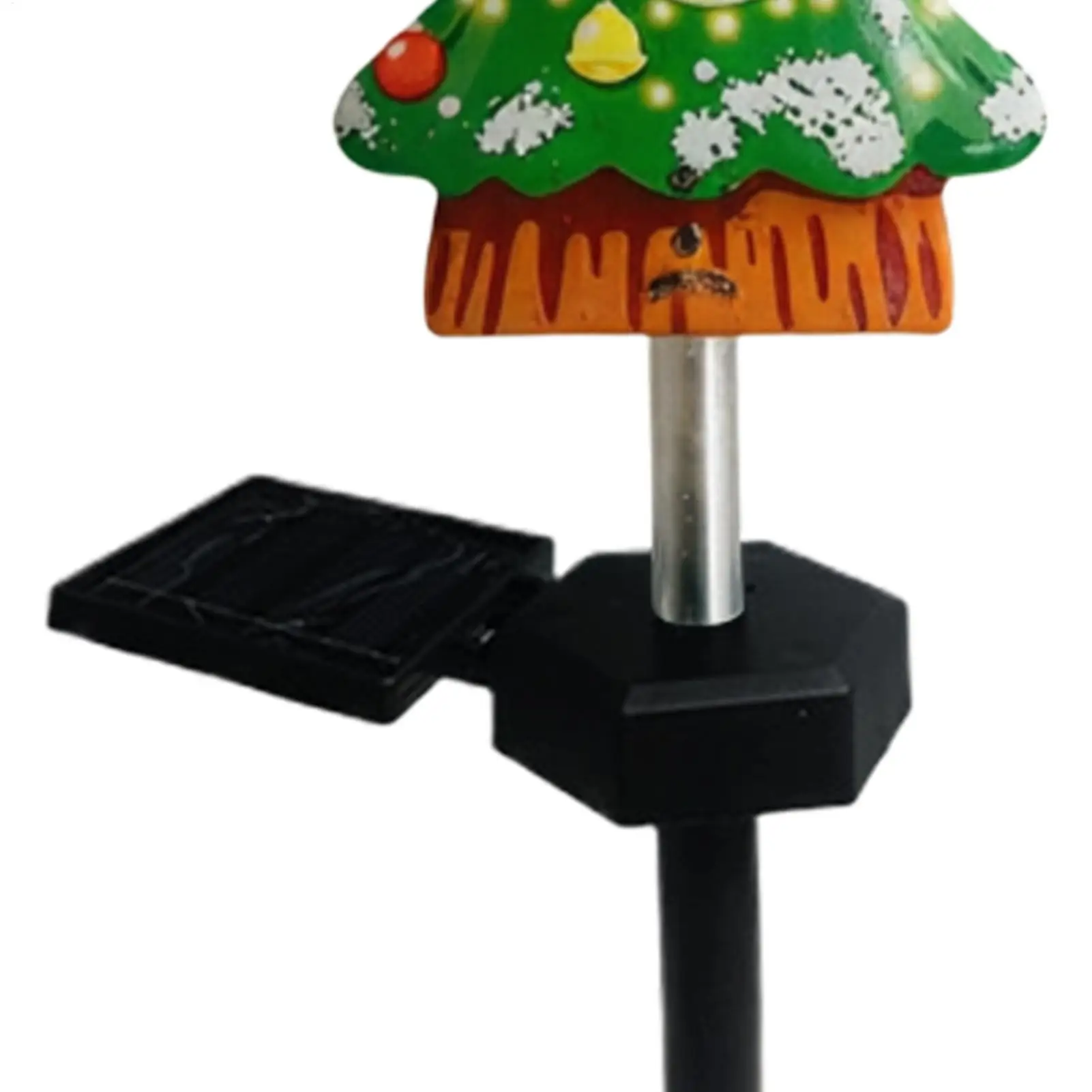 Christmas Pathway Lights Outdoor 2 Pieces Waterproof Holiday Outdoor Decoration Christmas Solar Powered Garden Stake Light For