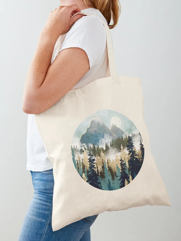 Misty Pines Tote Bag Cloth bag Lady bag Fabric