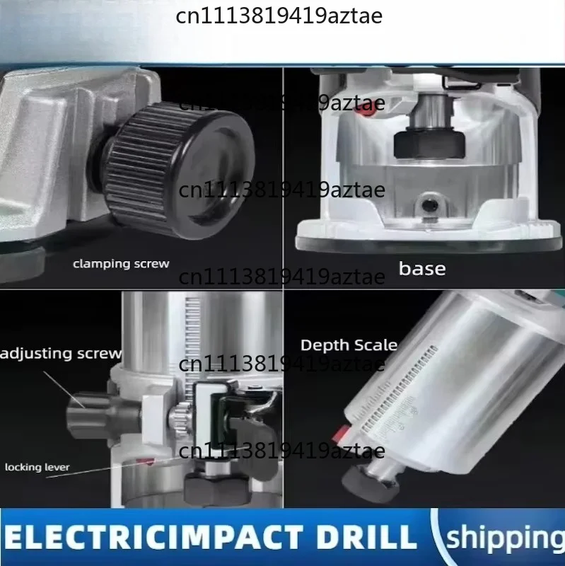 Cordless Trimmer Rechargeable Brushless 10000-30000 RPM 6-8mm Collet Portable Woodwork Engraving Milling Slotting