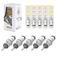 50PCS QUELLE Tattoo Cartridges Professional Disposable safety Needles Permanent Makeup For Machine Supply RL/RS/RM 0.30/0.35mm