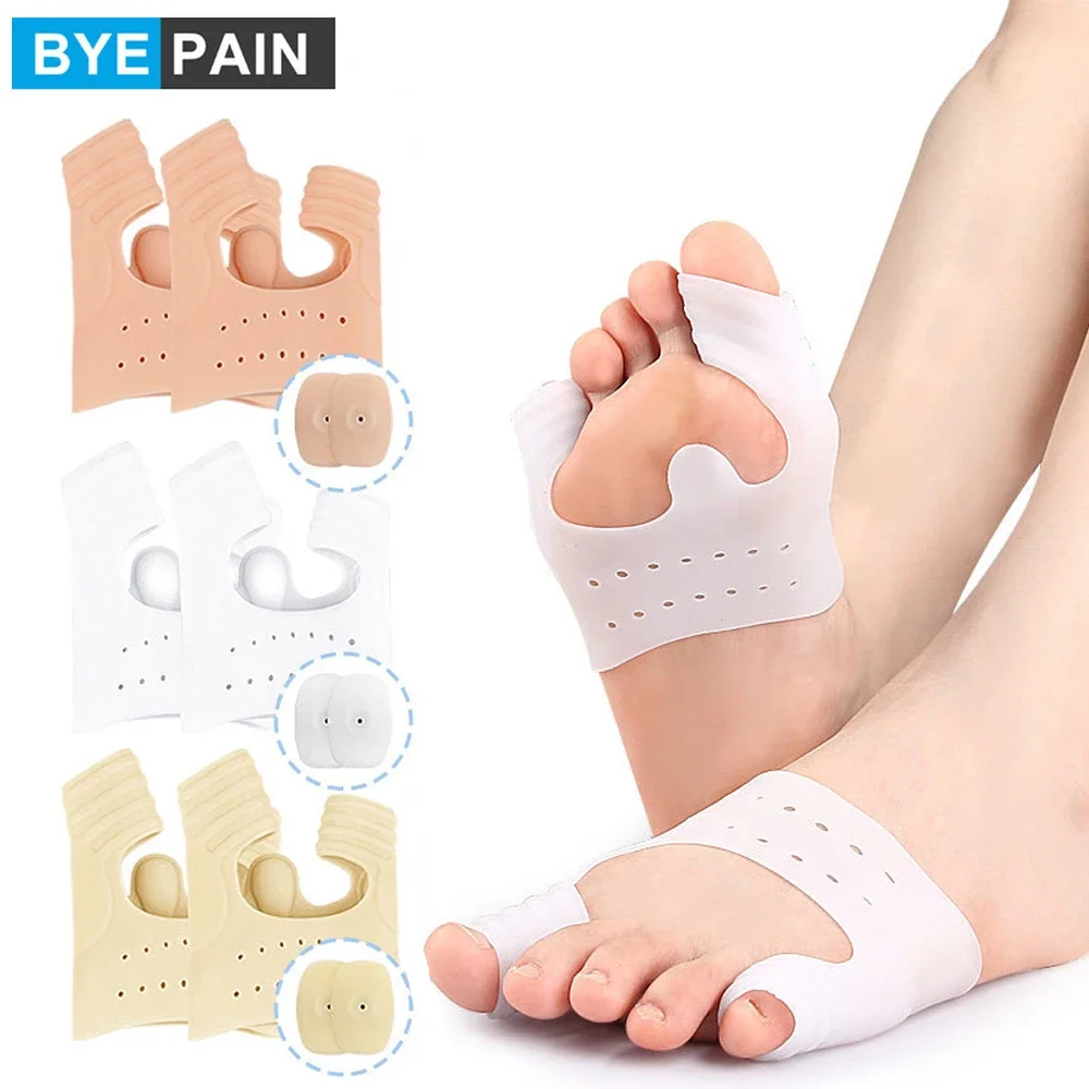 Bunion Corrector, Orthopedic Bunion Splint Hallux Valgus Correctors Separator Half Socks Bunion Sleeves Toe Joint Protector Pad