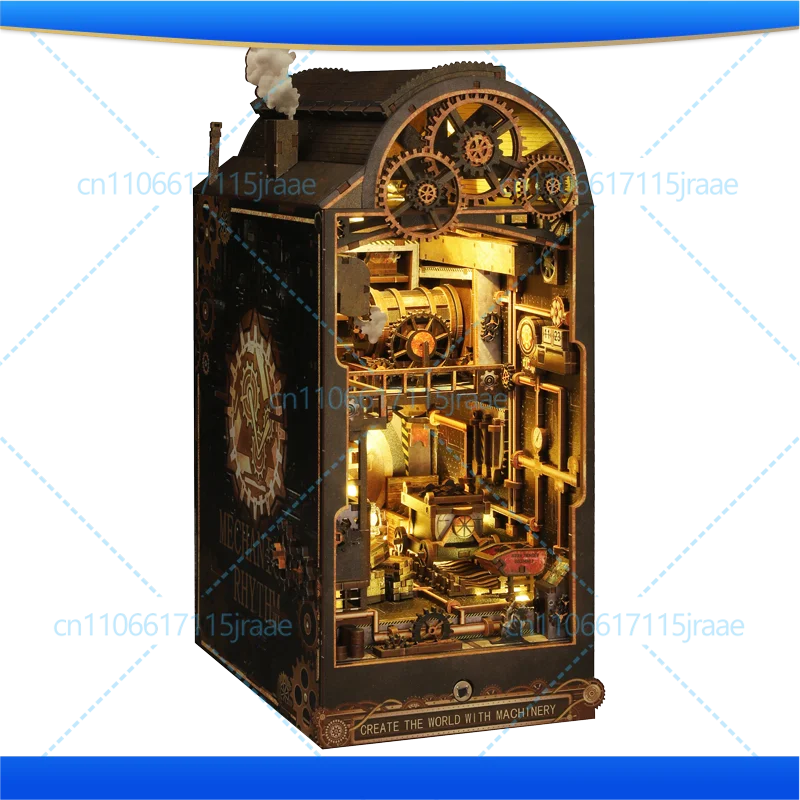 Mechanical rhythm steampunk hand-assembled wooden Christmas gift