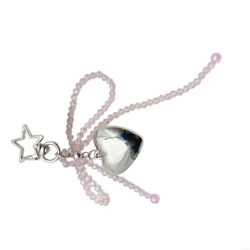 Portable Straps Accessory Elegant Pendant for Female Cellphone Decoration Practical Hangings Heart Pendant