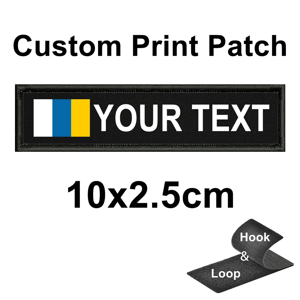 اسم مخصص التصحيح العلم شارة المشارب شخصية مع هوك وحلقة - جزر الكناري لم شمل روتردام إسبانيا على الملابس