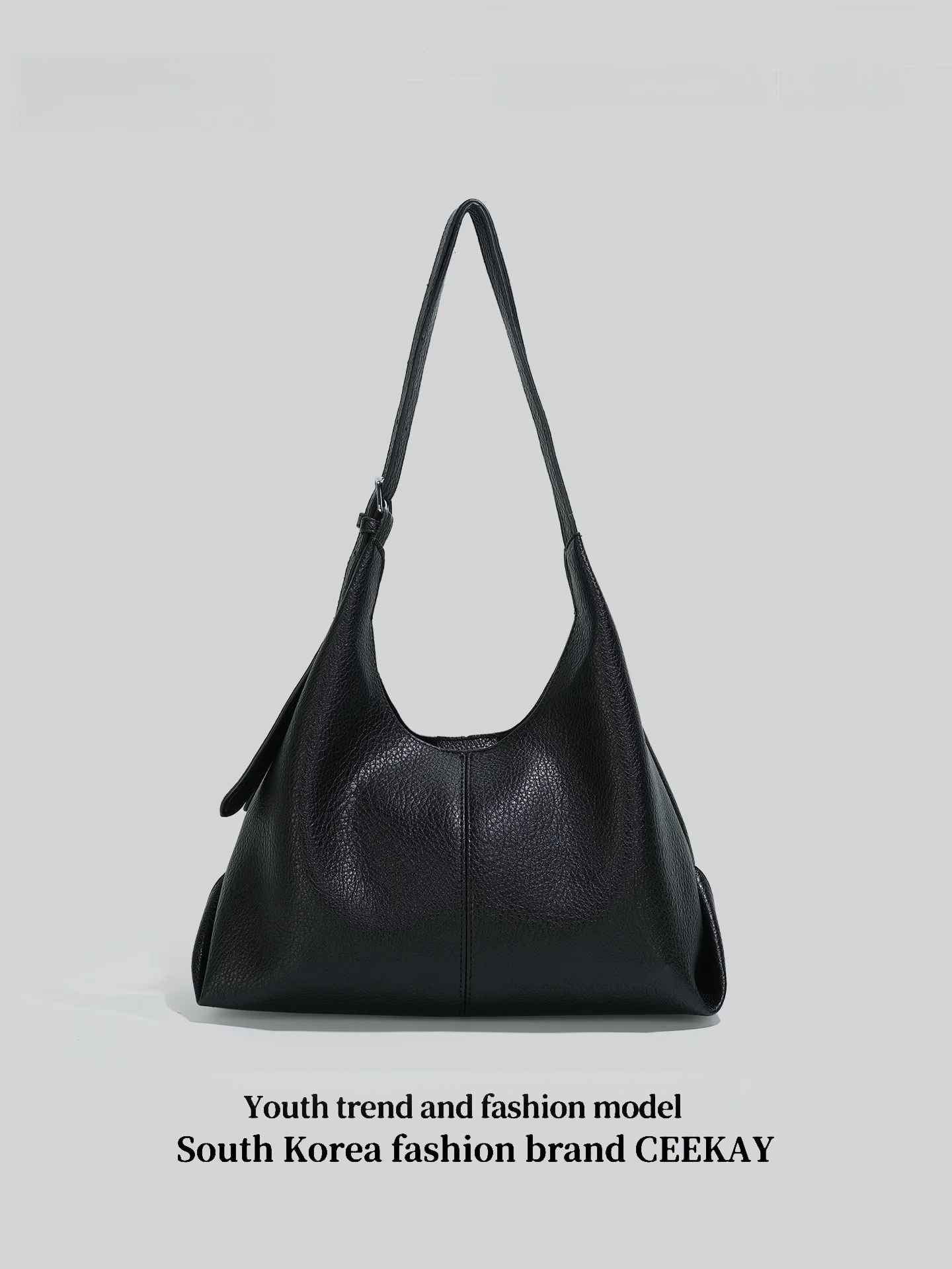 Ceekay Original Elegant Soft Leather Tote Bag Women's Commuter Underarm Bag 2026 New Style Fashionable Youth Handbag