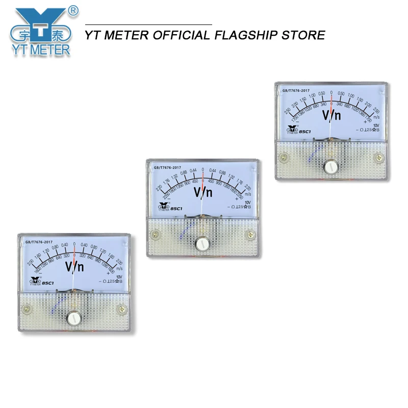 85 c1 misuratore analogico positivo e negativo ingresso 10V ± 2.2V bidirezionale 2.5v 1600 n1700n voltmetro dual scale dc