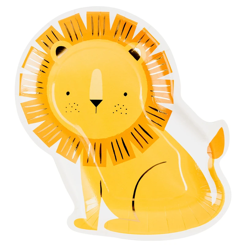 Jungle Animals Disposable Paper Plates Lions Zebras Children Birthday Parties Disposables S01734