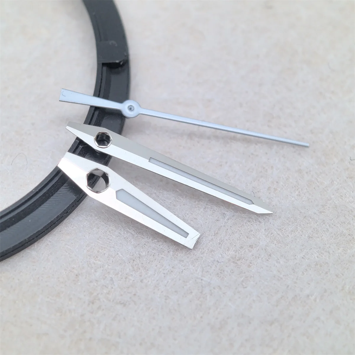 C6 Watch Hands for Miyota 8215 2813 Movement Green Super-Luminova Pointer Men's Diving Watch Replacement Parts