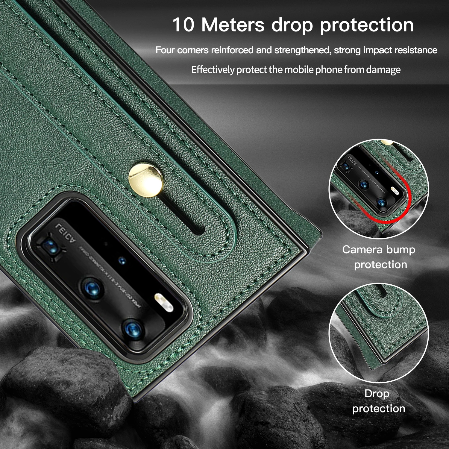Capa de telefone de couro para huawei mate 40 pro mate30pro mate20 lite p40 pro plus p30 lite mochila tipo carteira pacote de cartão capa