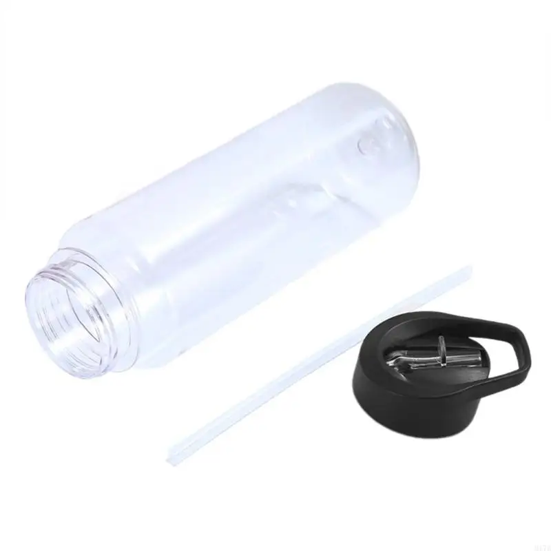 

M17D Innovative Juice Bottle with Straw Delicate Fitness Sport Outdoor Travel Bottle Large Straw Cup for Everyday Use