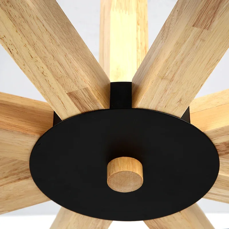 

Ceiling Lamp Light Wooden For home Lighting Plafon Lampshade Ceiling Lights Luminaire White/Black Wood lamp