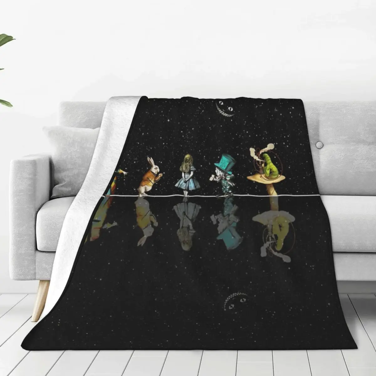 

Wonderland Starry Night Soft Flannel Throw Blanket - Cozy and Lightweight Fleece Blanket for Home, Travel, and Outdoor Use All