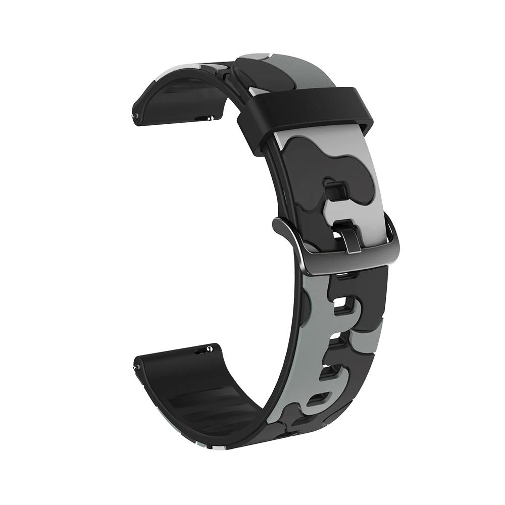 For Garmin Forerunner 255 255m 245 245m 645 Music Venu 2 Plus Silicone Strap Bracelet Camouflage Pattern 20mm 22mm Watch Band