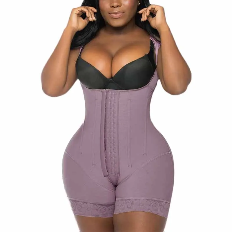 

High Compression Garment Waist Trainer For Women Double Slimming Fajas Colombianas Bust Bodysuit