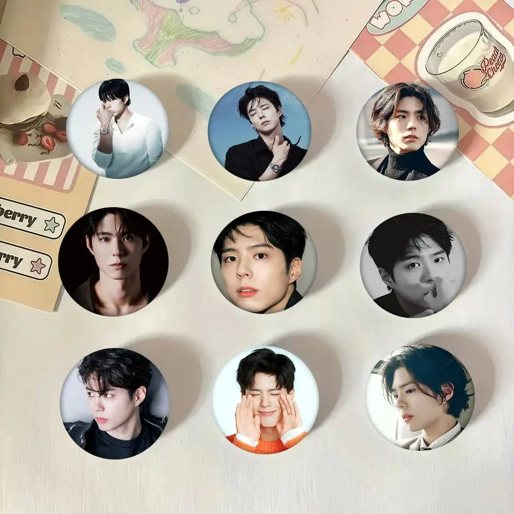 Park Bo Gum Rundes Abzeichen Kreative Brosche Kleidung Rucksack Accessoires Anstecknadel