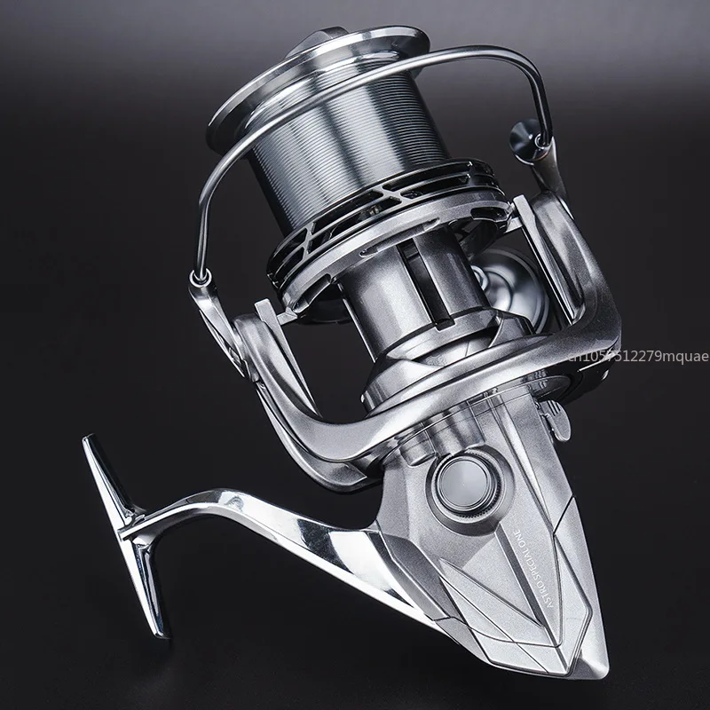 Guide Rod Spinning Wheel All-metal Large Object Far Cast Fishing Anti-sea Fishing Anchor Oblique Shallow Cup Fishing Line Wheel