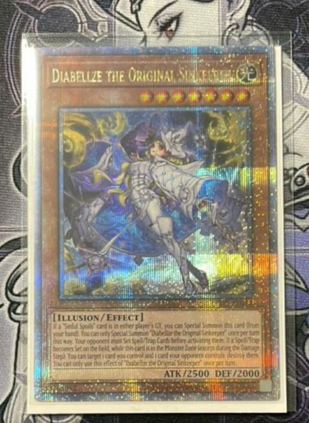 Yugioh KONAMI LEDE-AE012 Diabellze the Original Sinkeeper 25th Quarter Century Secret Rare Asian English Collection Mint Card