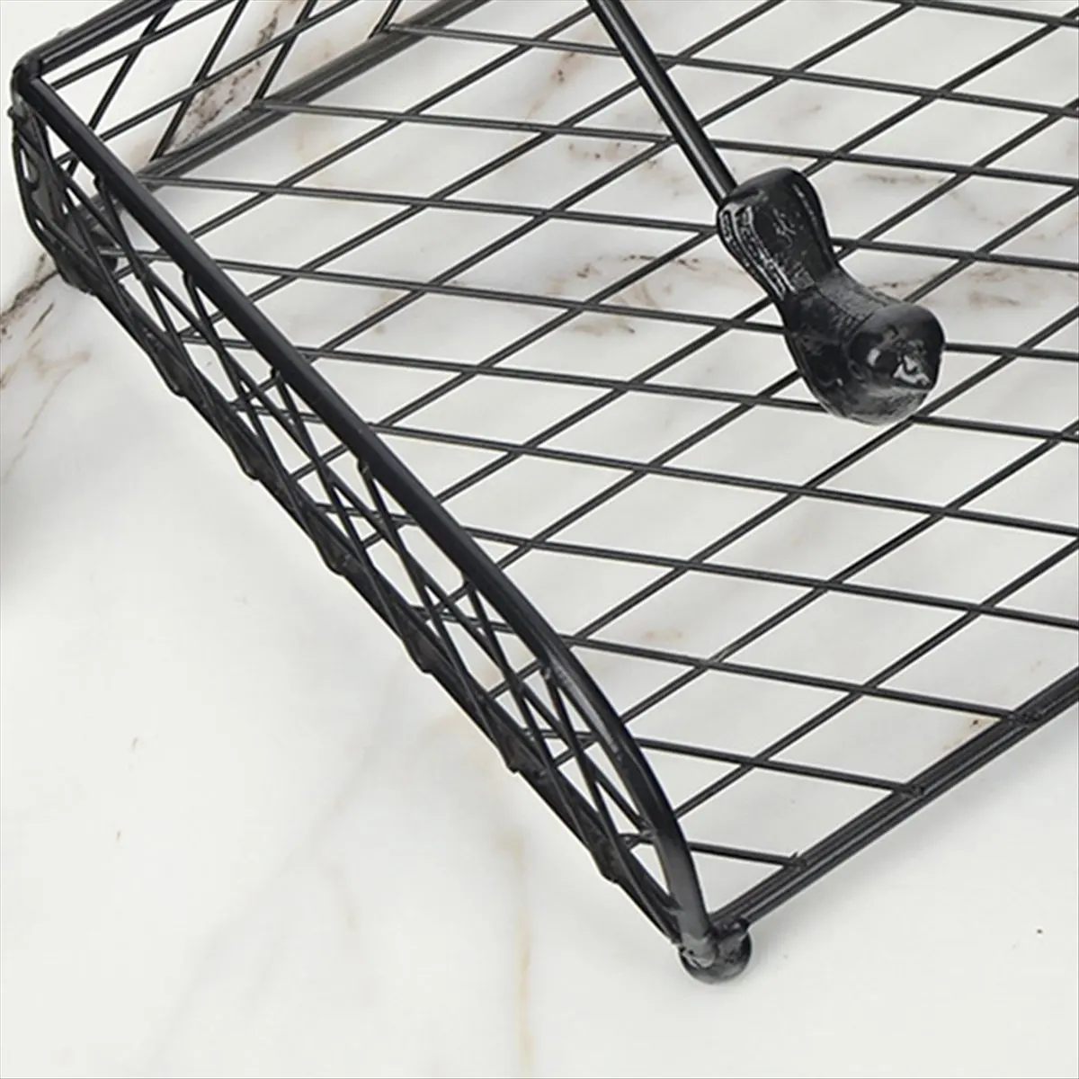 ABHZ-حامل مناديل شبكية عمودية مع ذراع موزع - حامل مناديل للطاولة والمطبخ وأسطح الطاولات والطاولات الخارجية