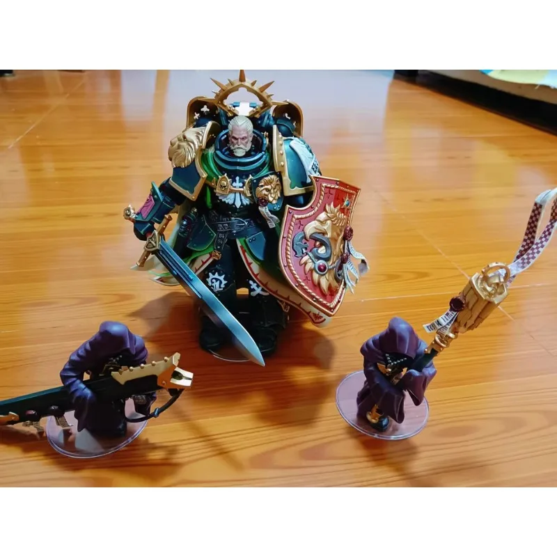 [متوفر]JOYTOY 1/18 Warhammer 40k Dark Angels Primarch Lion Action Figure El 'Jonson Movability Soldier Figurine Koclect Model