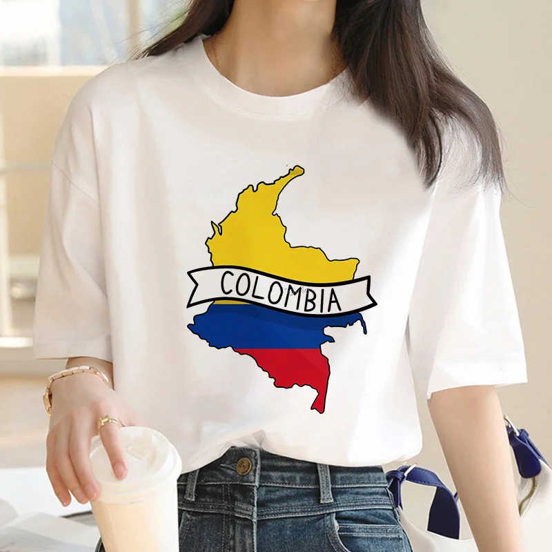 colombia summer top male harajuku kawaii grunge kawaii print t shirt graphic tees women kawaii