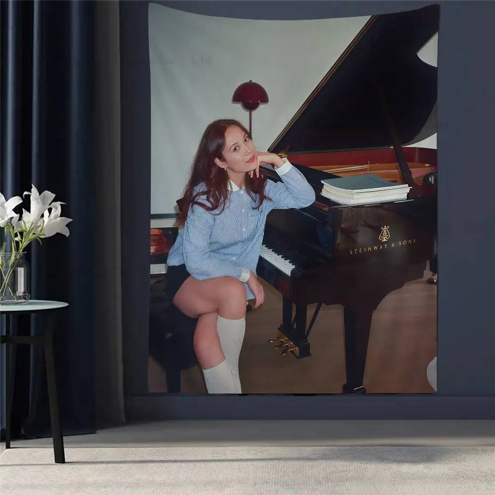 Tapices colgantes de pared Hippie L-LaufeyS de cantante para sala de estar, decoración del hogar, dormitorio, decoración de habitación Kawaii