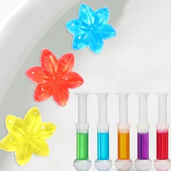 75G 14 Times Toilet Gel Limescale Removal Toilet Gel Toilet Gel Stain Odor Removal Air Freshener Flower Shape for Bathroom Home