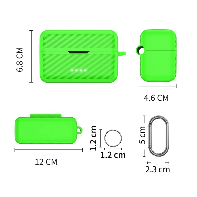 Wireless Microphone System Protection Case Shockproof Silicone Protection Sleeve Parts Accessories Cover For DJI Mic Red