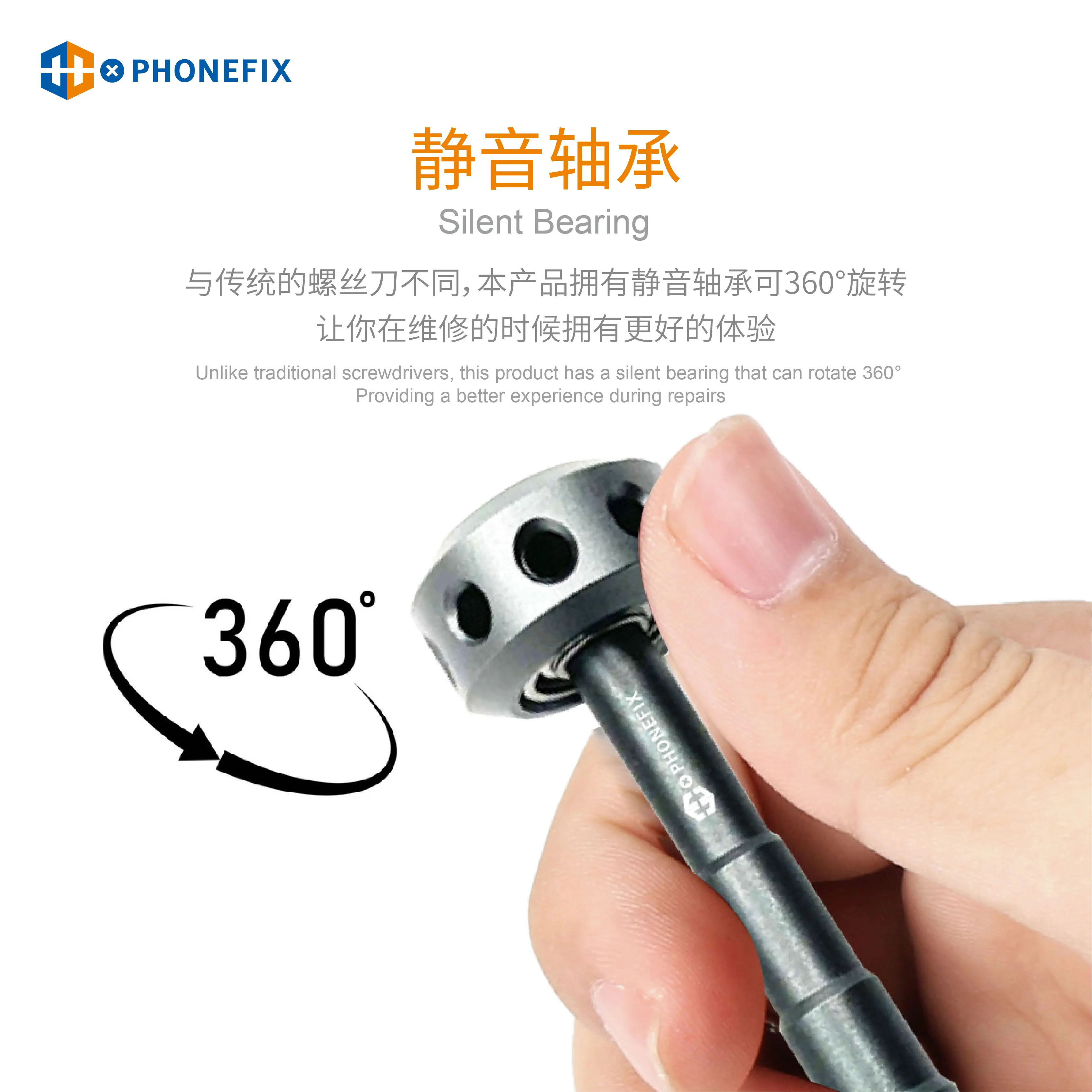 Chave de fenda de precisão para manutenção de celular, bits antiferrugem e antiderrapantes, Phillips, Y0.6, Pentalobe 0.8 M2.5 e T2, OEM