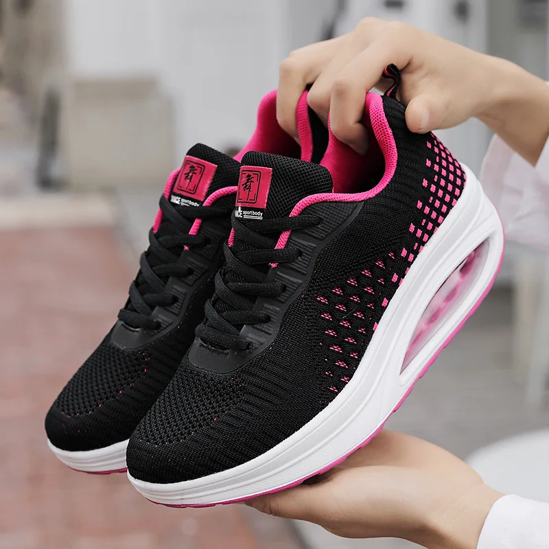Women Dance Cowhide Sole Non Slip Soft Bottom Rocking Shoes Square Dance Shoes Middle Aged Walking Mom Shoes