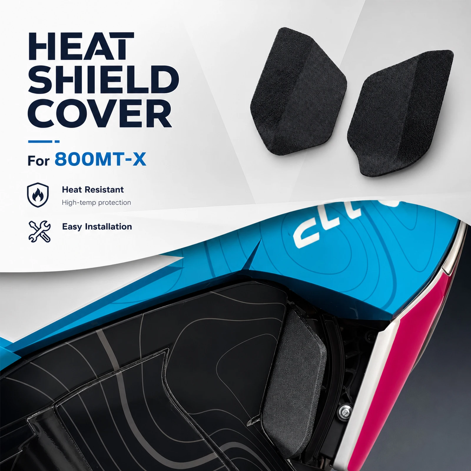For CFMOTO 800 MT-X Motorcycle Accessories Radiator Airflow Air Deflectors Heat Deflector Side Fairing Engine Deflect